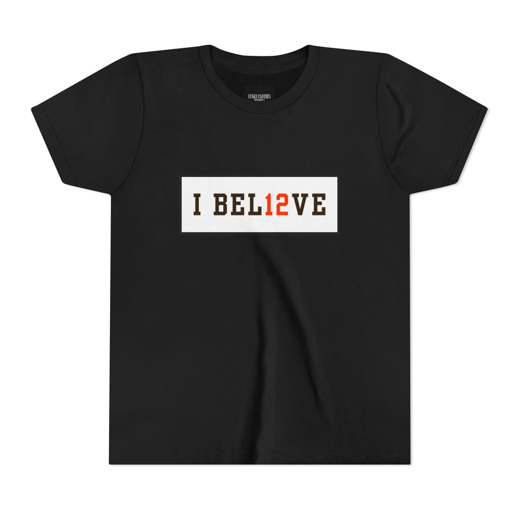 15% OFF BLACK FRIDAY SALE I BEL12VE Shedeur Sanders #12 Youth T-Shirt