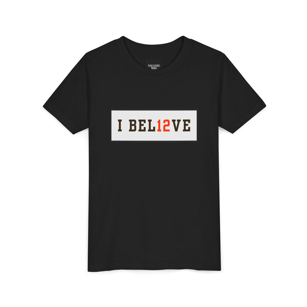 15% OFF BLACK FRIDAY SALE I BEL12VE Shedeur Sanders #12 Youth T-Shirt