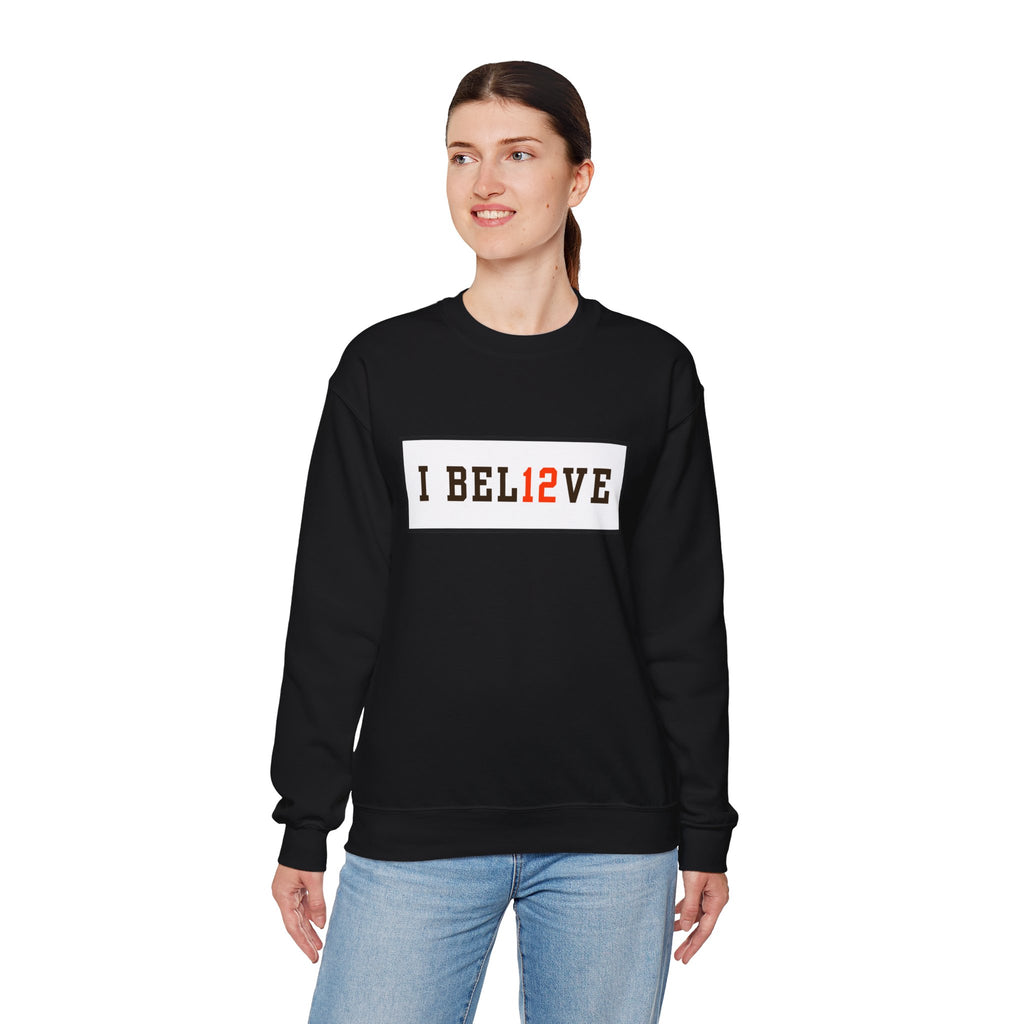 I BEL12VE Shedeur Sanders #12 Cozy Women’s Crewneck