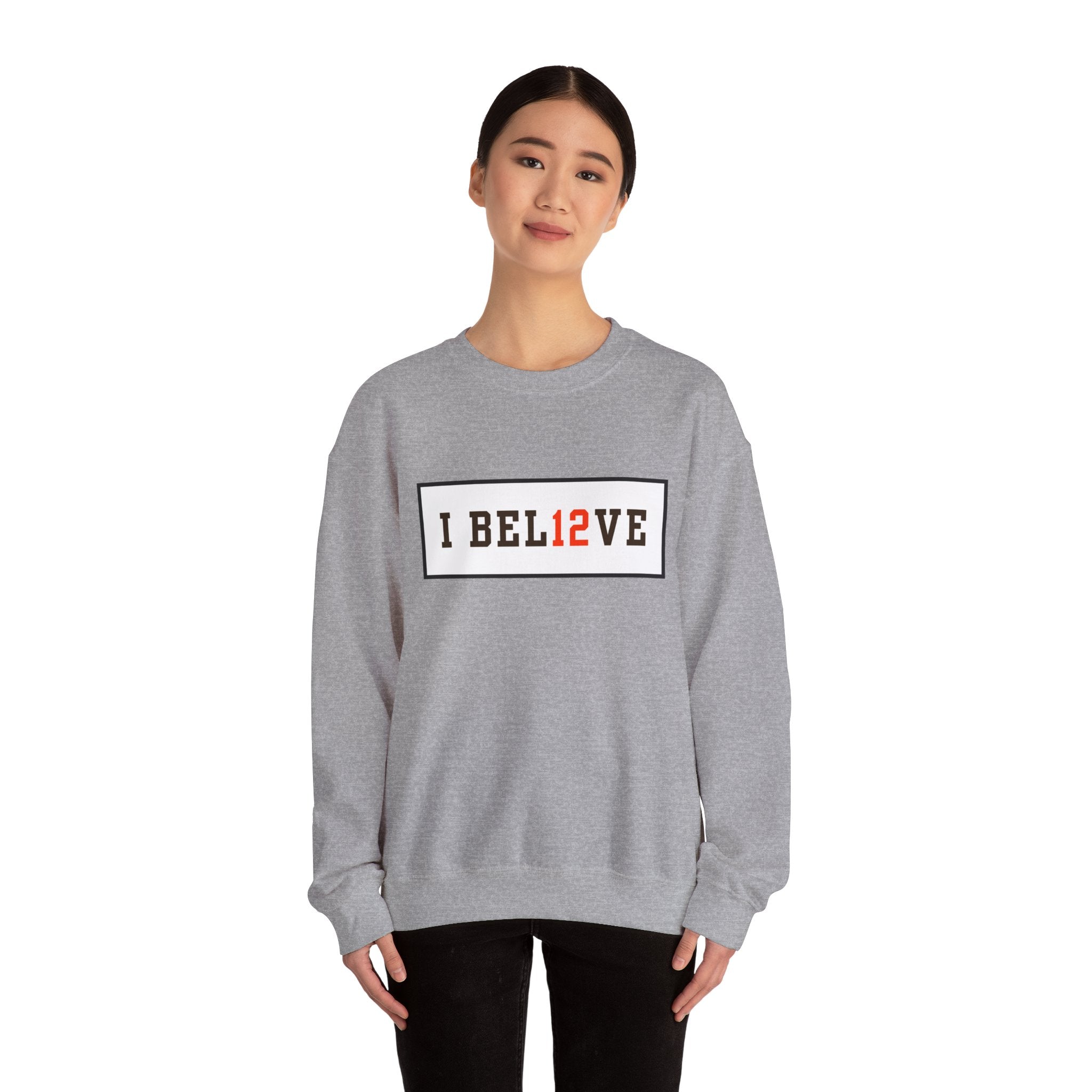 I BEL12VE Shedeur Sanders #12 Cozy Women’s Crewneck