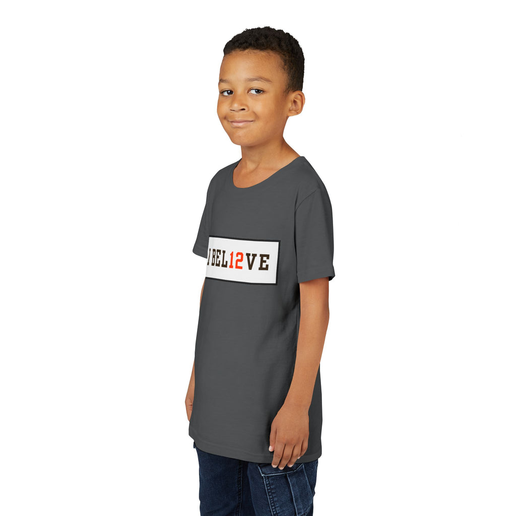 I BEL12VE Shedeur Sanders #12 Youth T-Shirt
