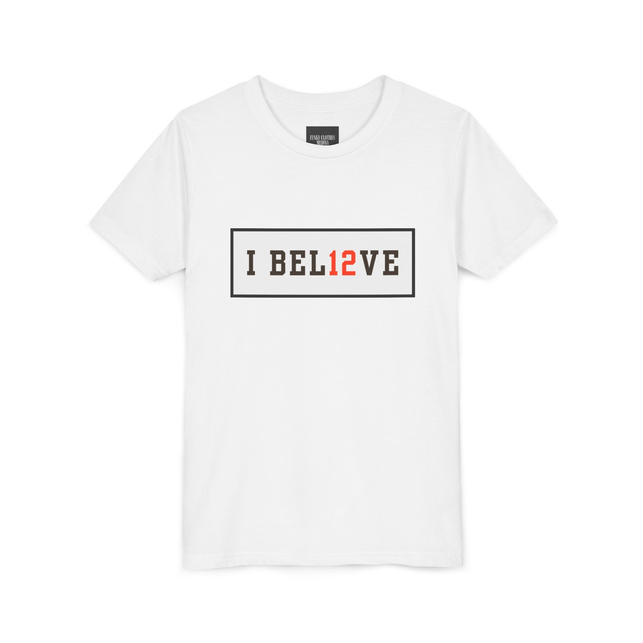 15% OFF BLACK FRIDAY SALE I BEL12VE Shedeur Sanders #12 Youth T-Shirt