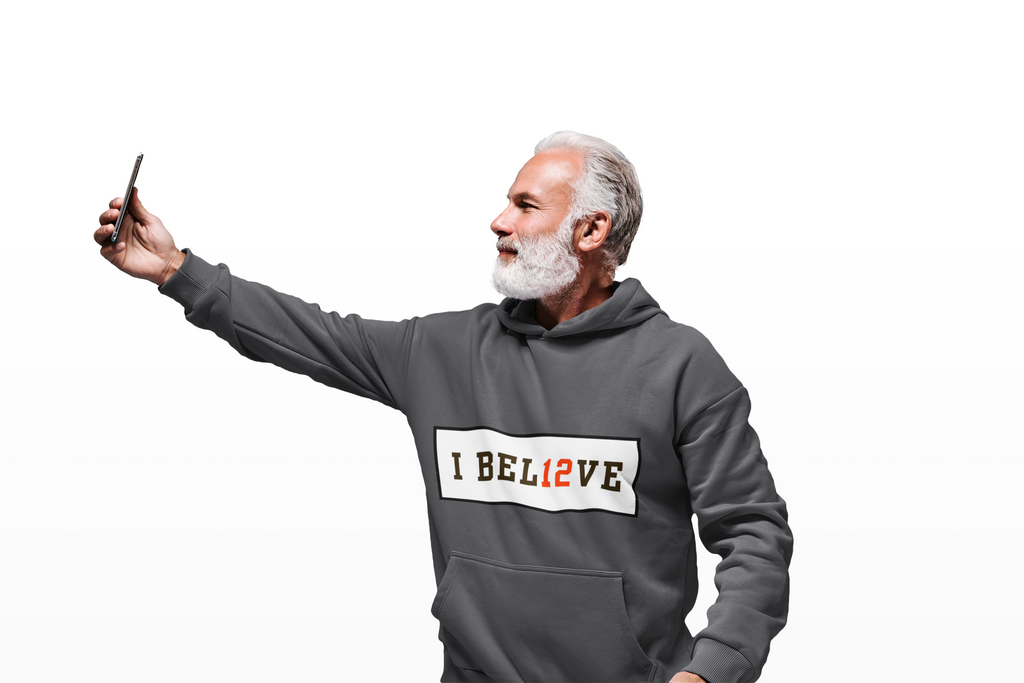 15% OFF BLACK FRIDAY I BEL12VE Shedeur Sanders #12 Hoodie | Sports Fan Gear | Motivational Fleece Hoodie