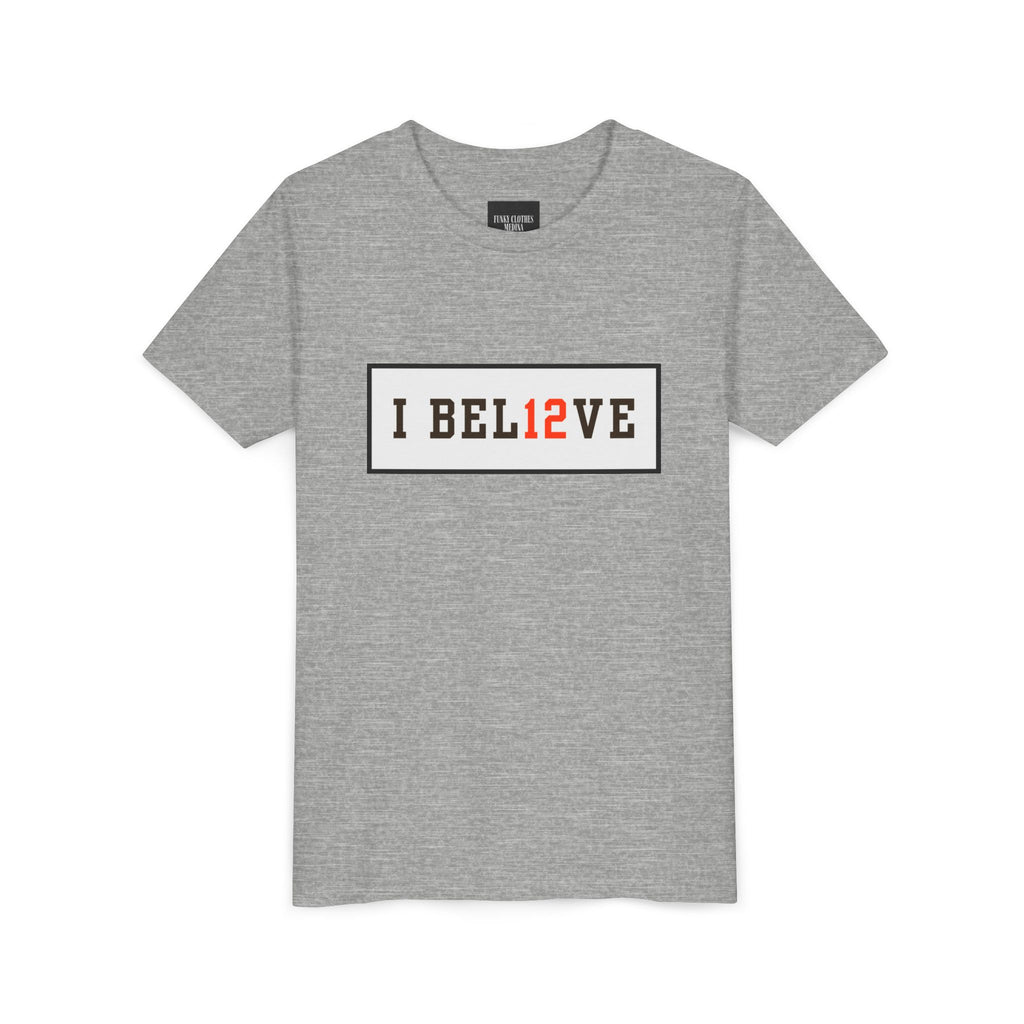 15% OFF BLACK FRIDAY SALE I BEL12VE Shedeur Sanders #12 Youth T-Shirt