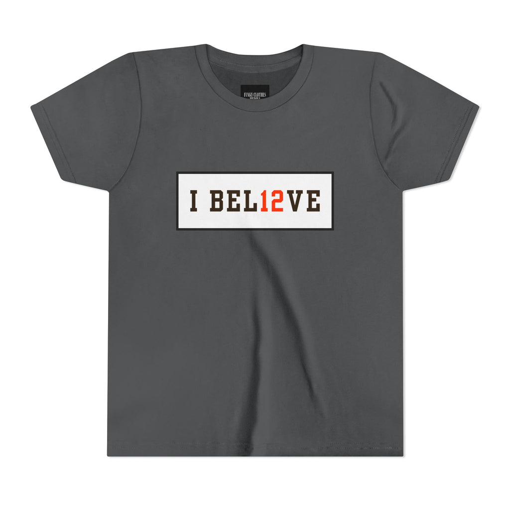 15% OFF BLACK FRIDAY SALE I BEL12VE Shedeur Sanders #12 Youth T-Shirt