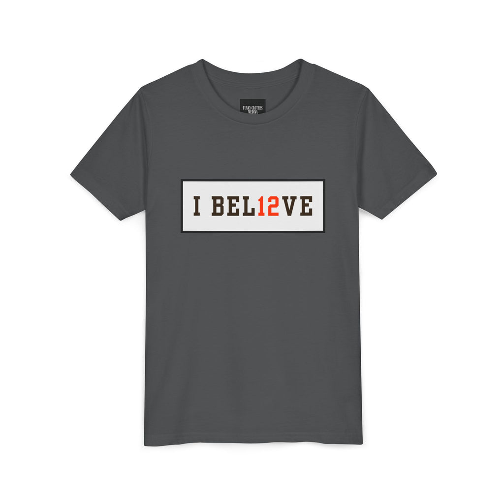 15% OFF BLACK FRIDAY SALE I BEL12VE Shedeur Sanders #12 Youth T-Shirt